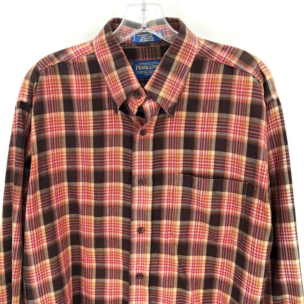 Pendleton Wool Blend Button Front Men’s Shirt - image 2
